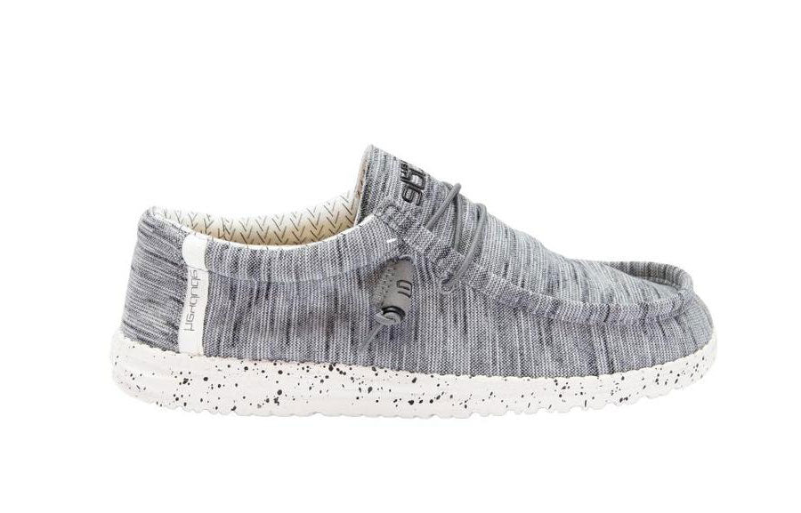Hey Dude Wally Stretch Fleece Stone White