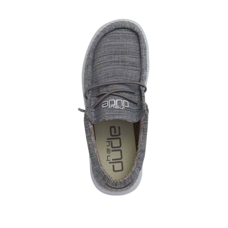 Hey Dude Wally Youth Linen Stone