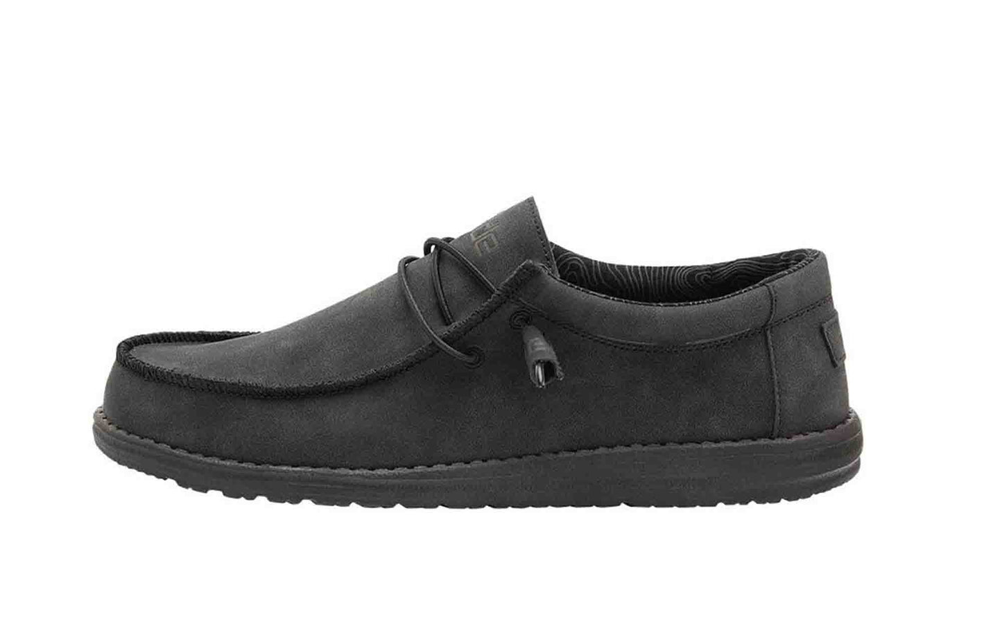 Wally Recycled Leather Carbon