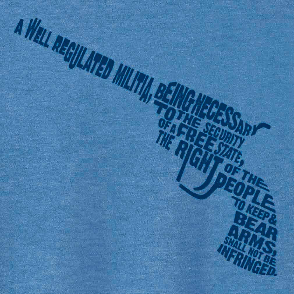 2nd Amendment Tee Vintage Blue