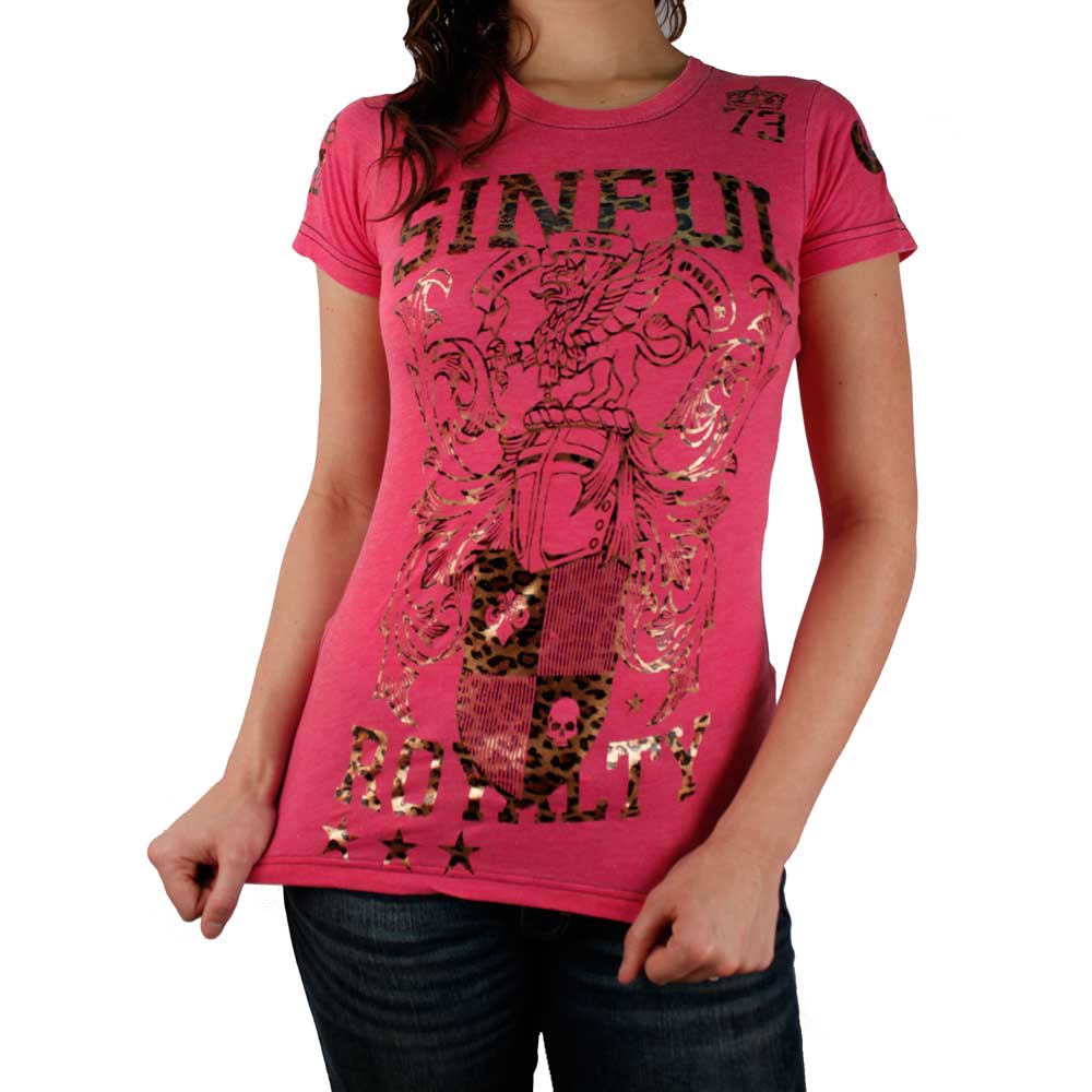 Sinful Burnout Top S2278 Pink