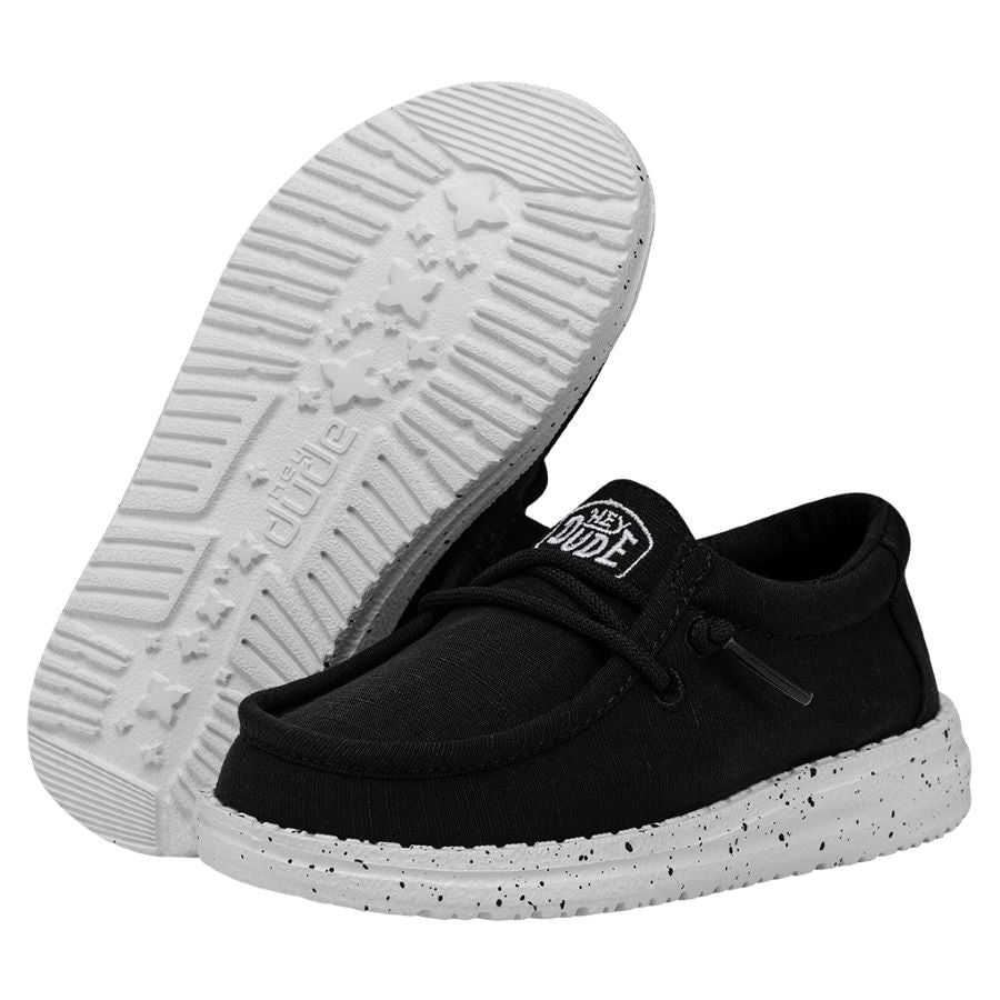 Wally Toddler Slub Canvas Black
