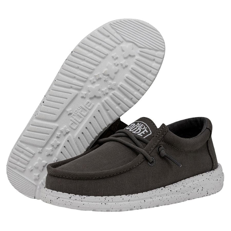 Wally Youth Slub Canvas Black
