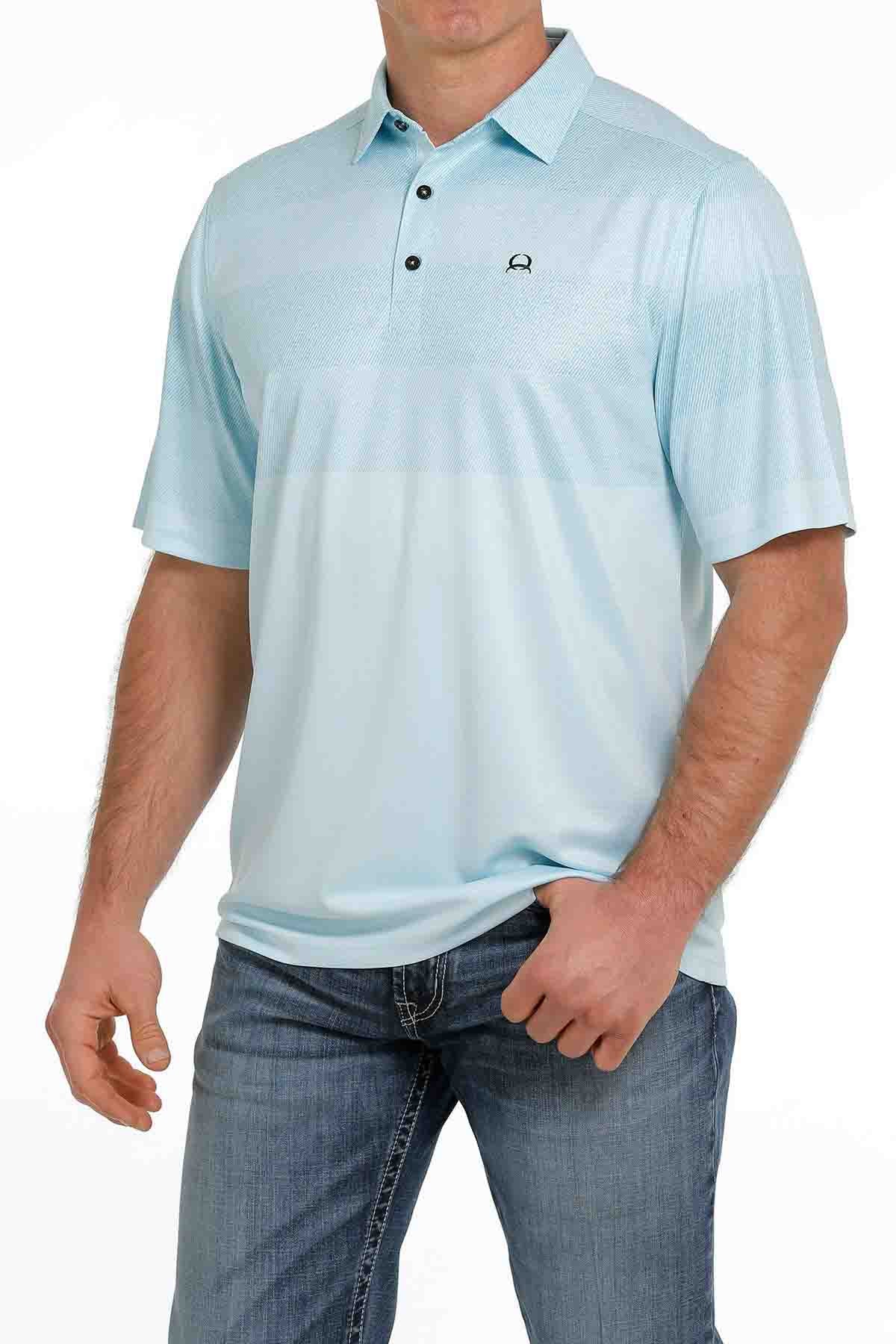 Cinch ArenaFlex SSL Polo Light Blue