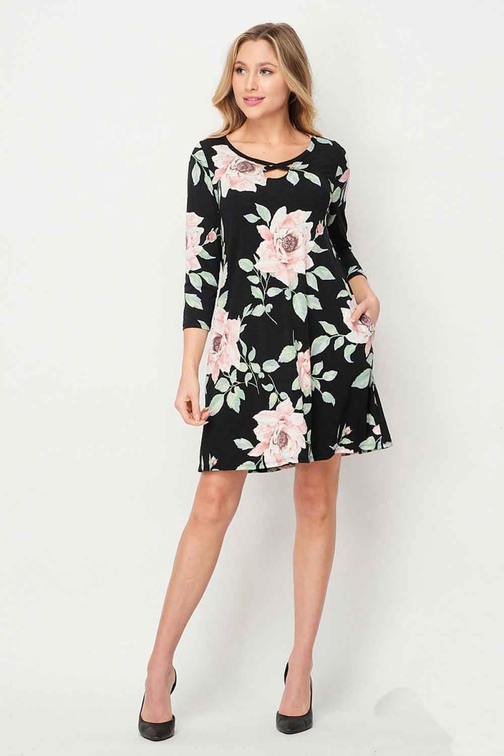 Bulgari Dress Black-Peach