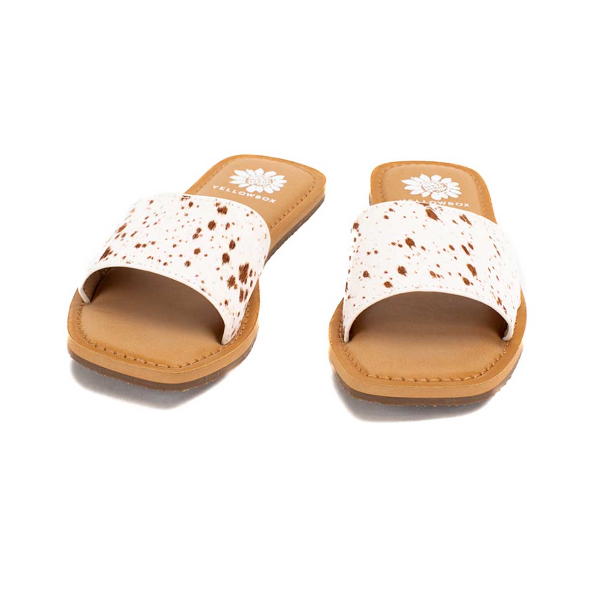 Yellow Box Dariah Sandals Cow