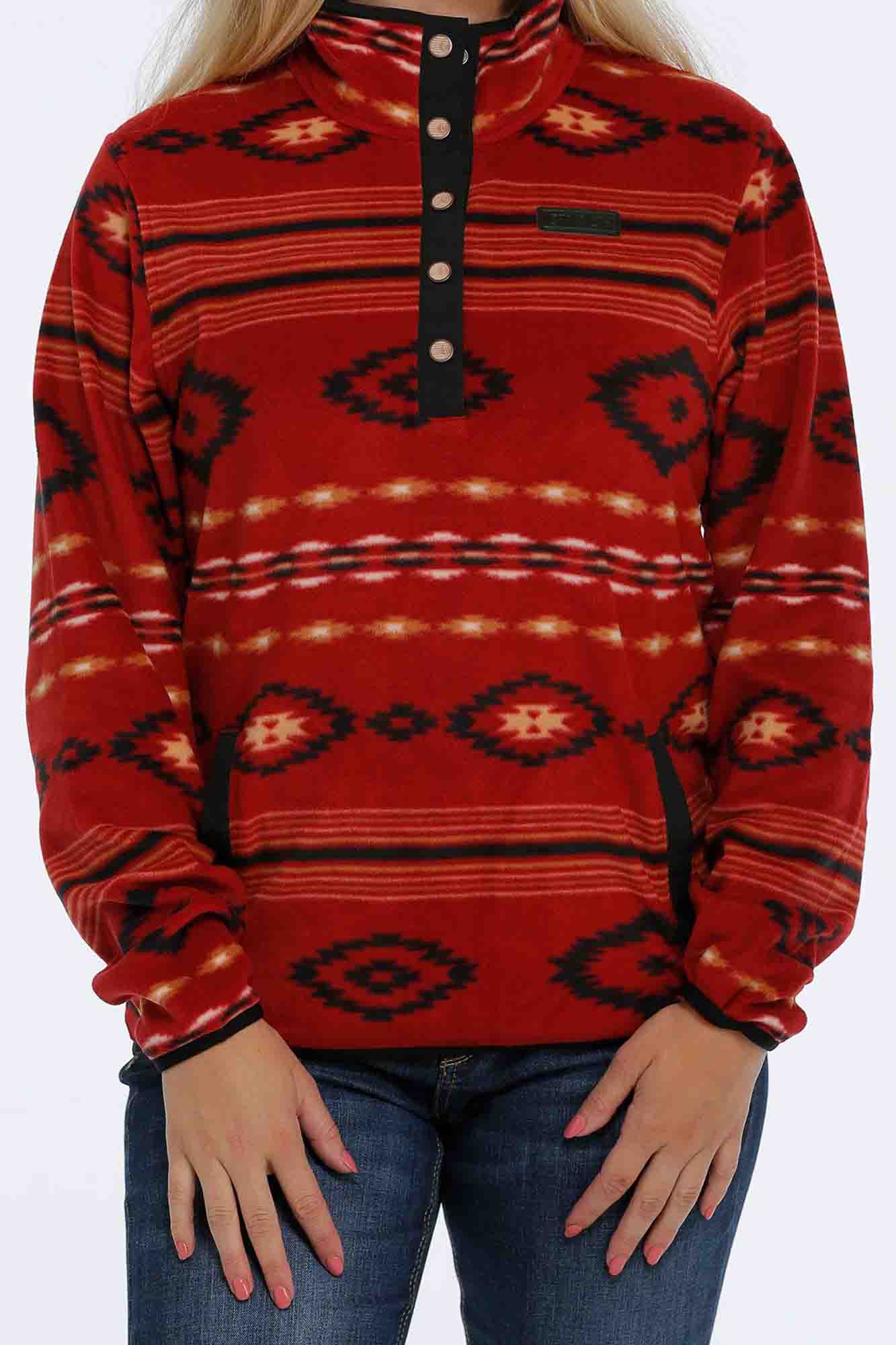 Womens Polar Fleece Red