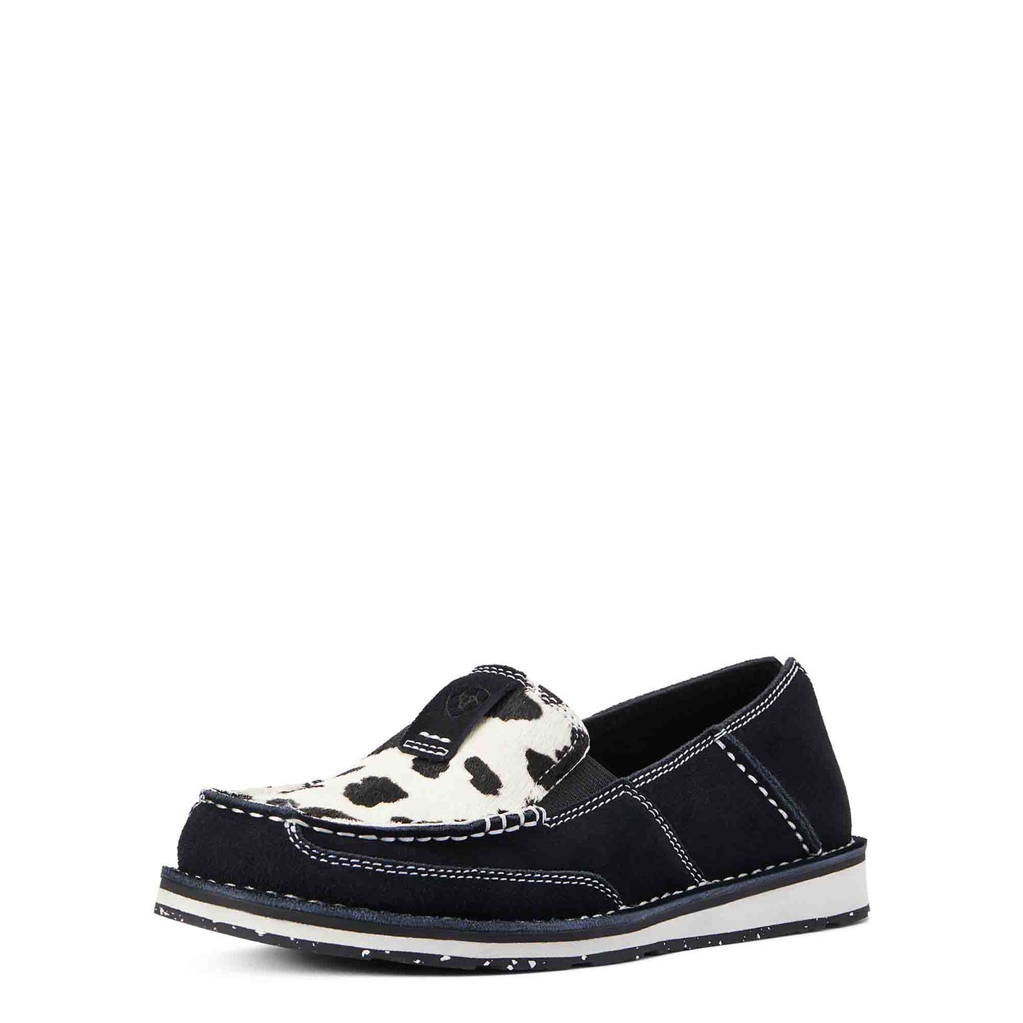 Cruiser Black Suede Black White Hair On