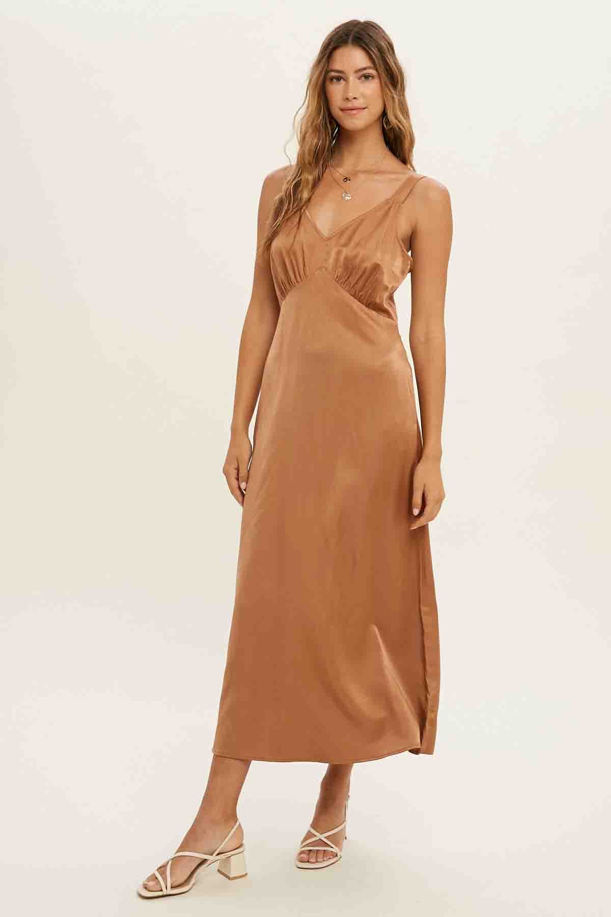 Gucci Satin Midi Dress Pockets