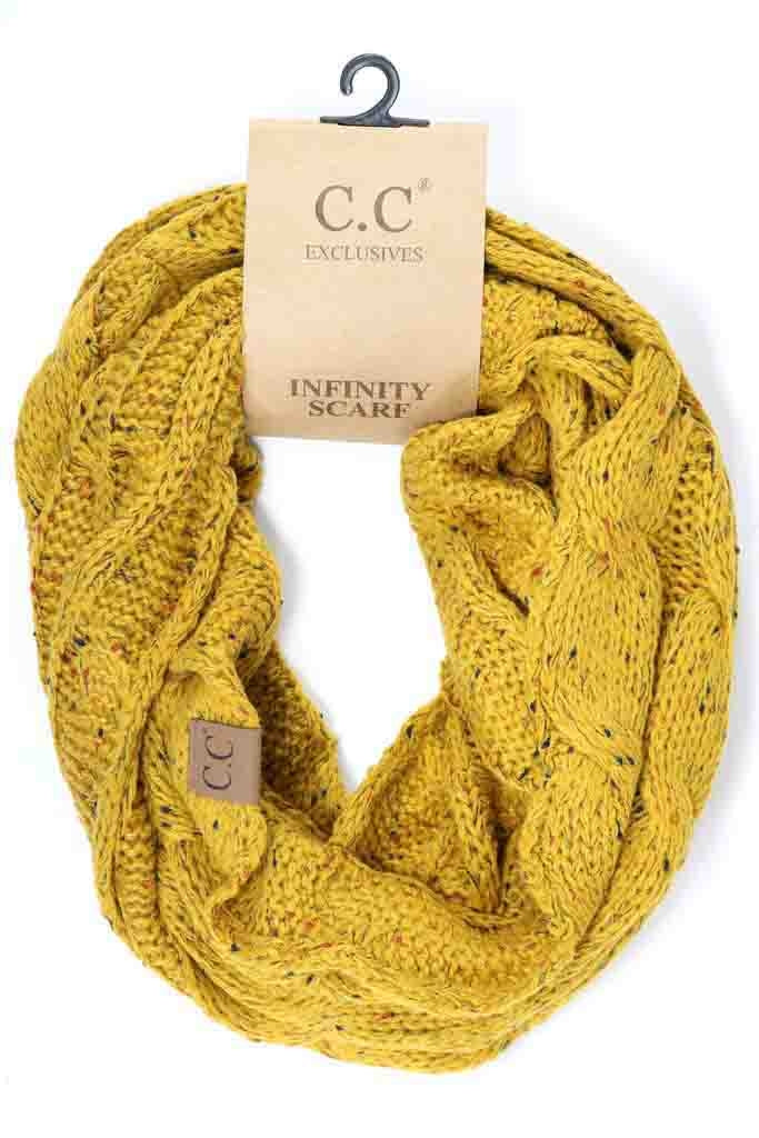 C.C Knit Infinity Scarf Confeti