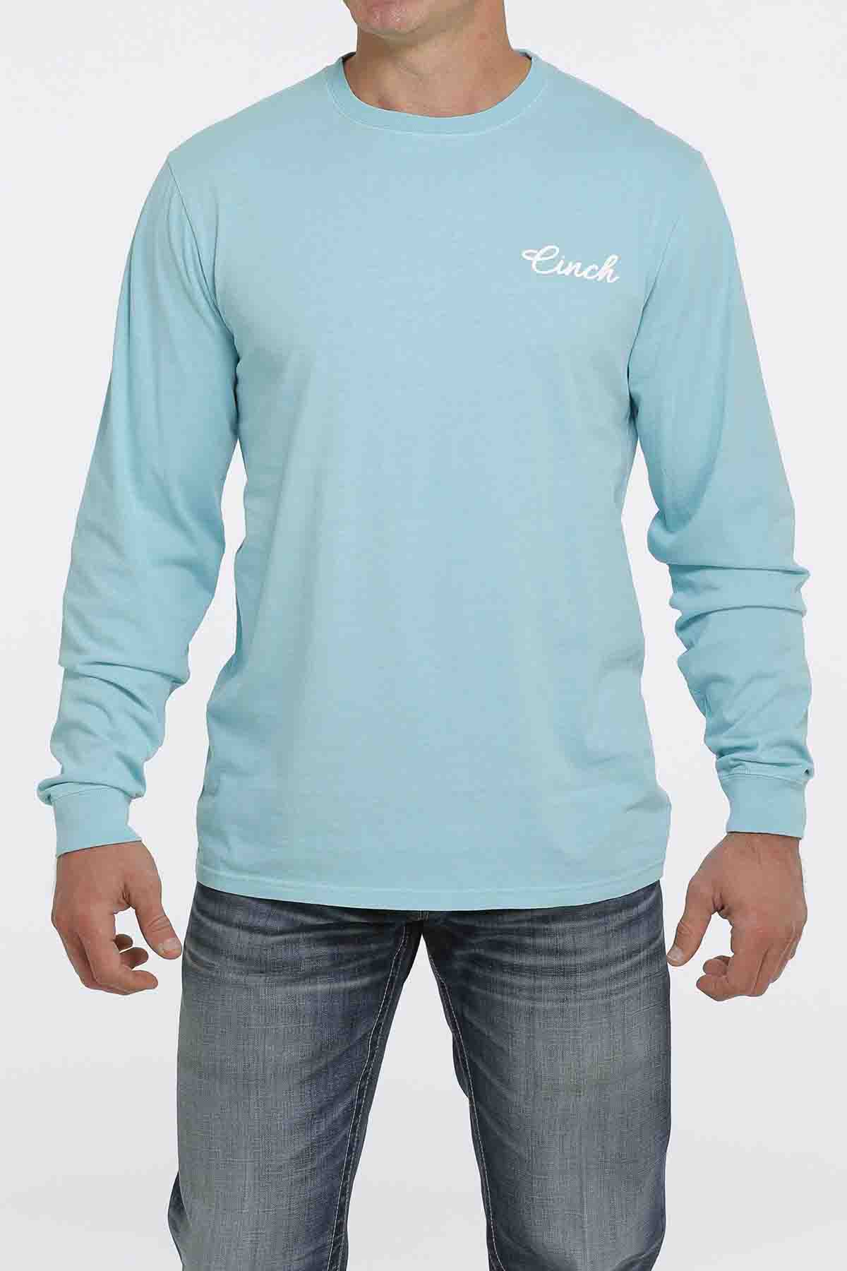 Cinch Mens Logo Long-Sleeve T-shirt