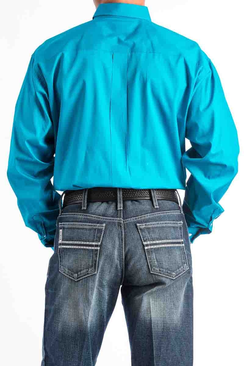 Cinch LSL Solid BD Shirt Teal