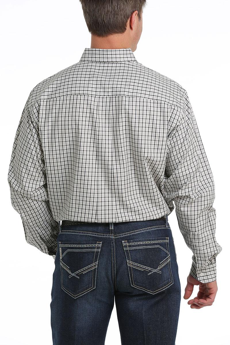 Cinch LSL Plaid BD Shirt Olive