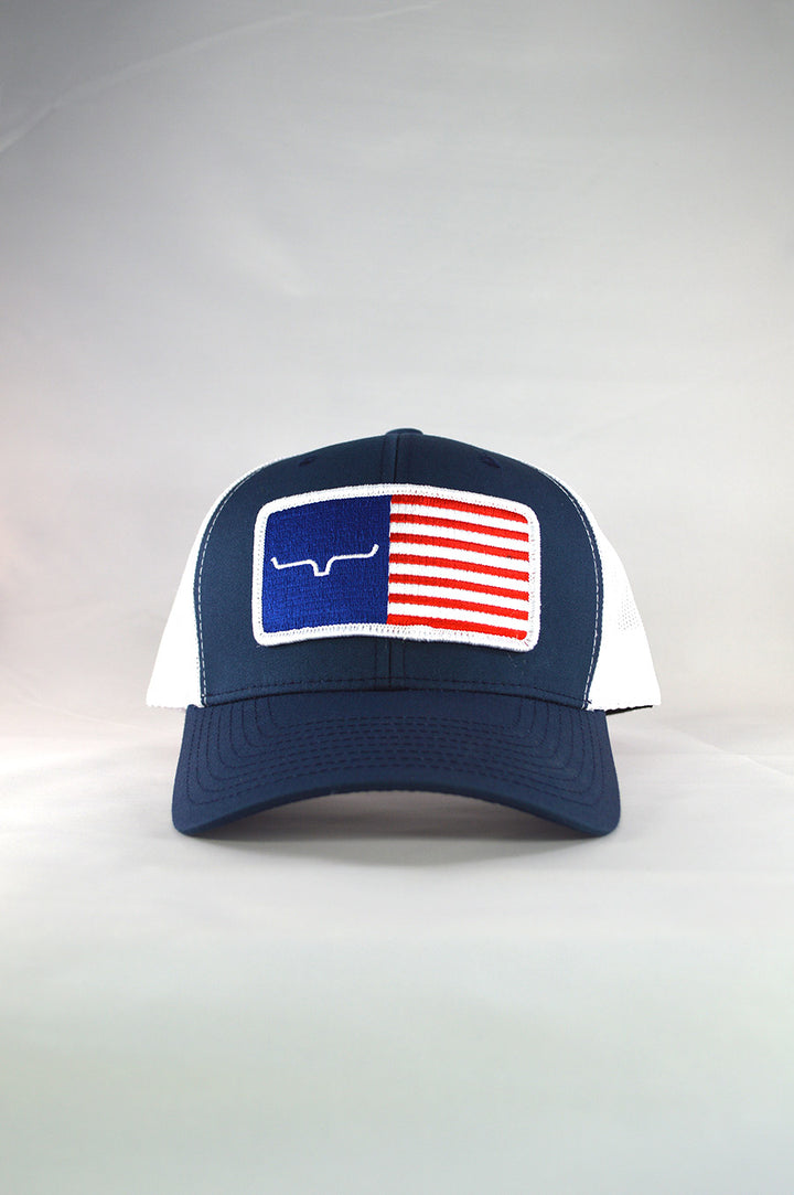 Kimes Ranch American Trucker Navy-White