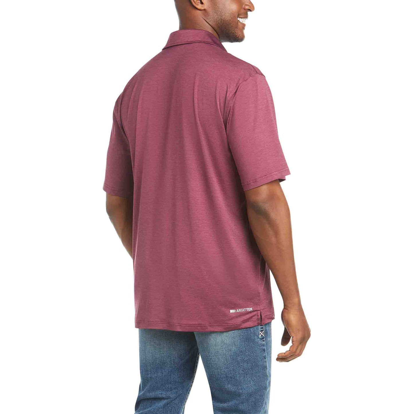 Ariat Mens Charger Polo Malbec