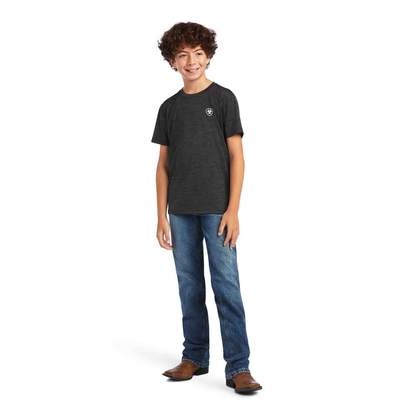 Ariat Boys Charger Tee Ver Flag