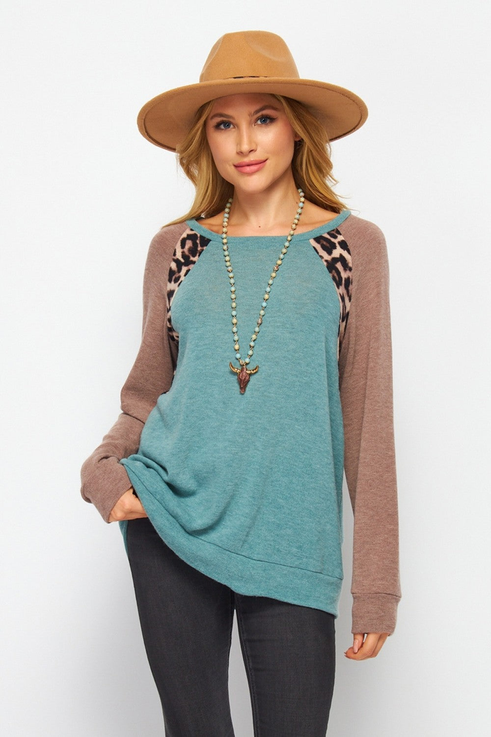 LS Jade Leopard Hacci Top Plus