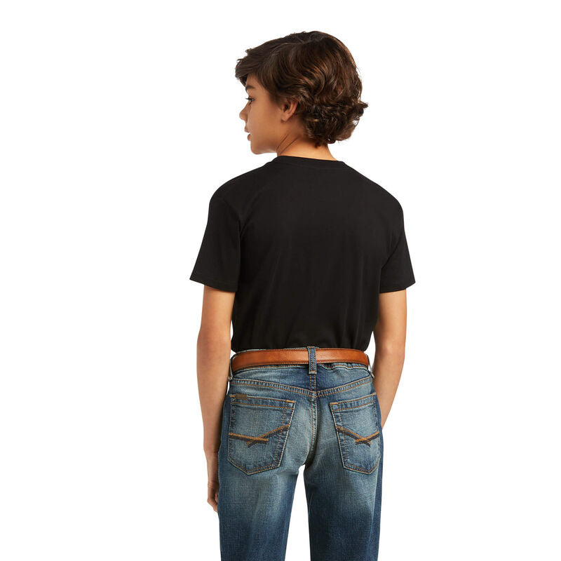 Kid's Ariat Viva Mexico Tee in Black