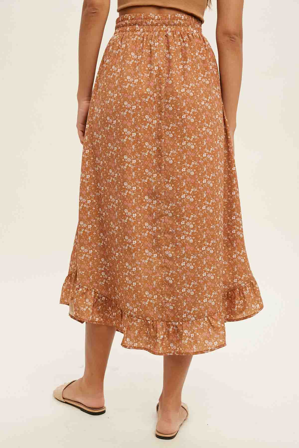 Amber Combo Floral Skirt