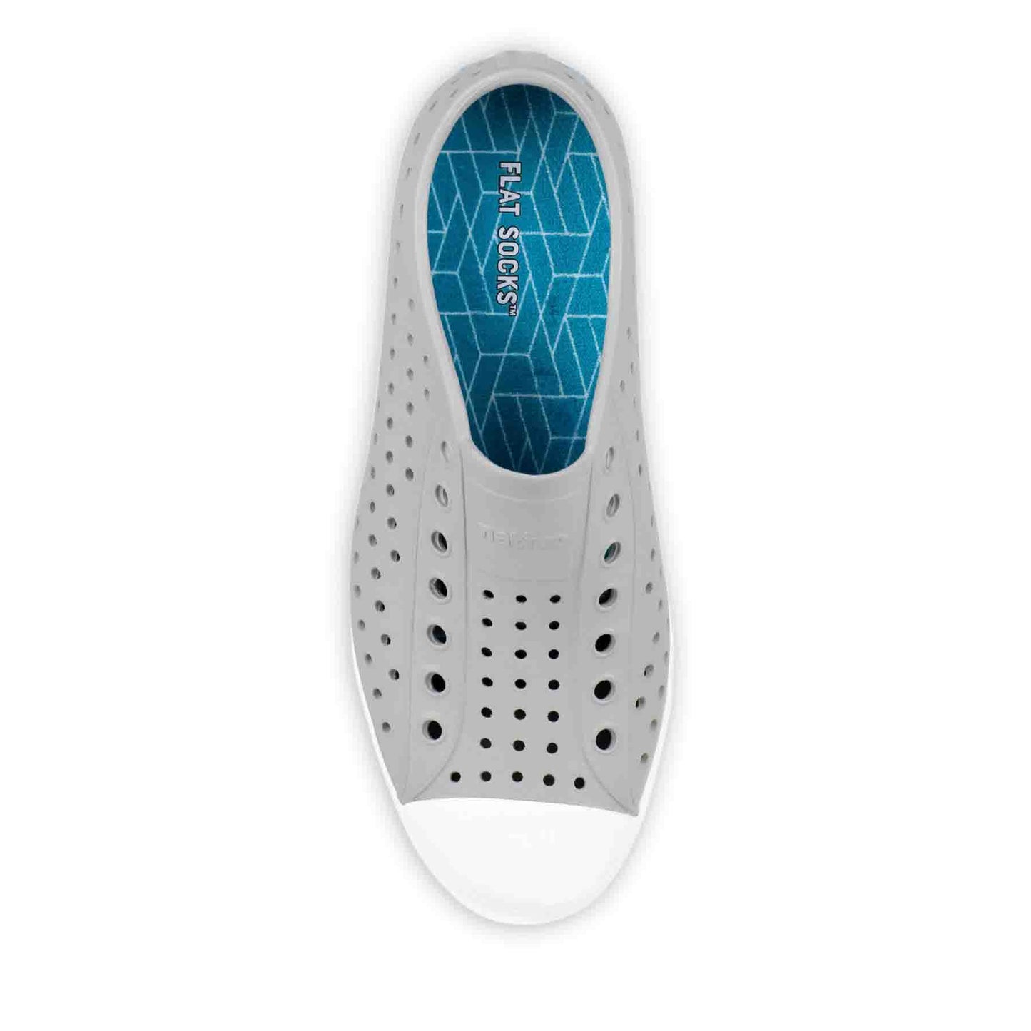 Aqua Print Flat Socks