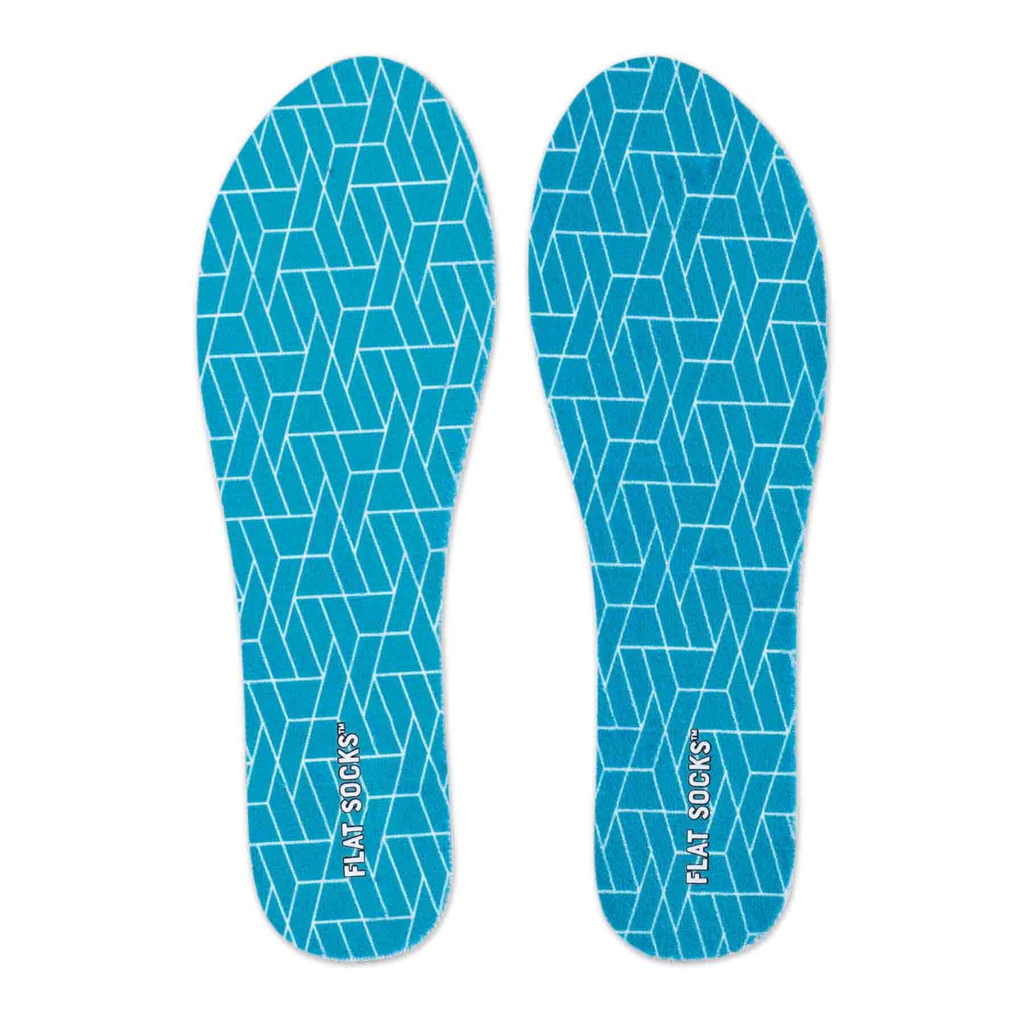 Aqua Print Flat Socks