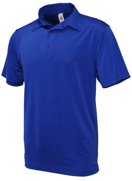 Men's Horizon Spandex Polo Shirt Short-Sleeve Royal Blue