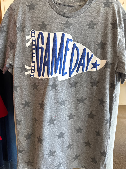 Game Day Star Pennant in Heather Grey by Texas True Threads
