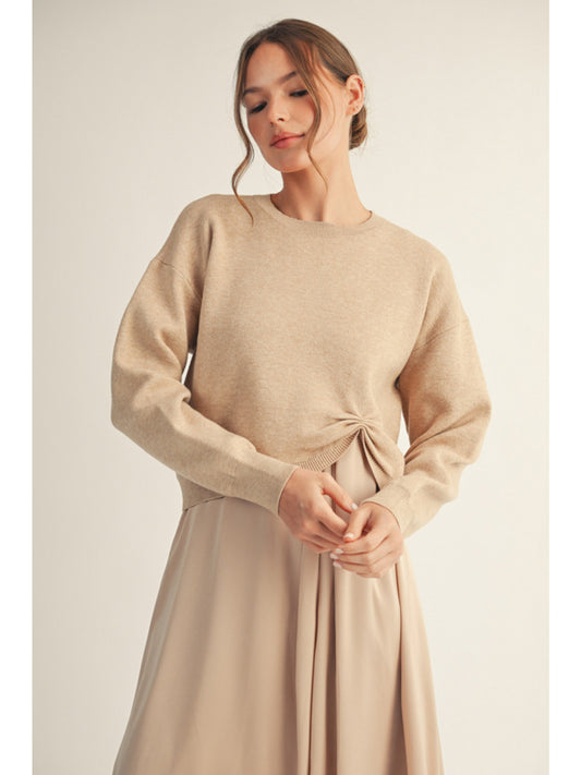 Long Sleeves Soft Texture Sweater Top by Jodifl