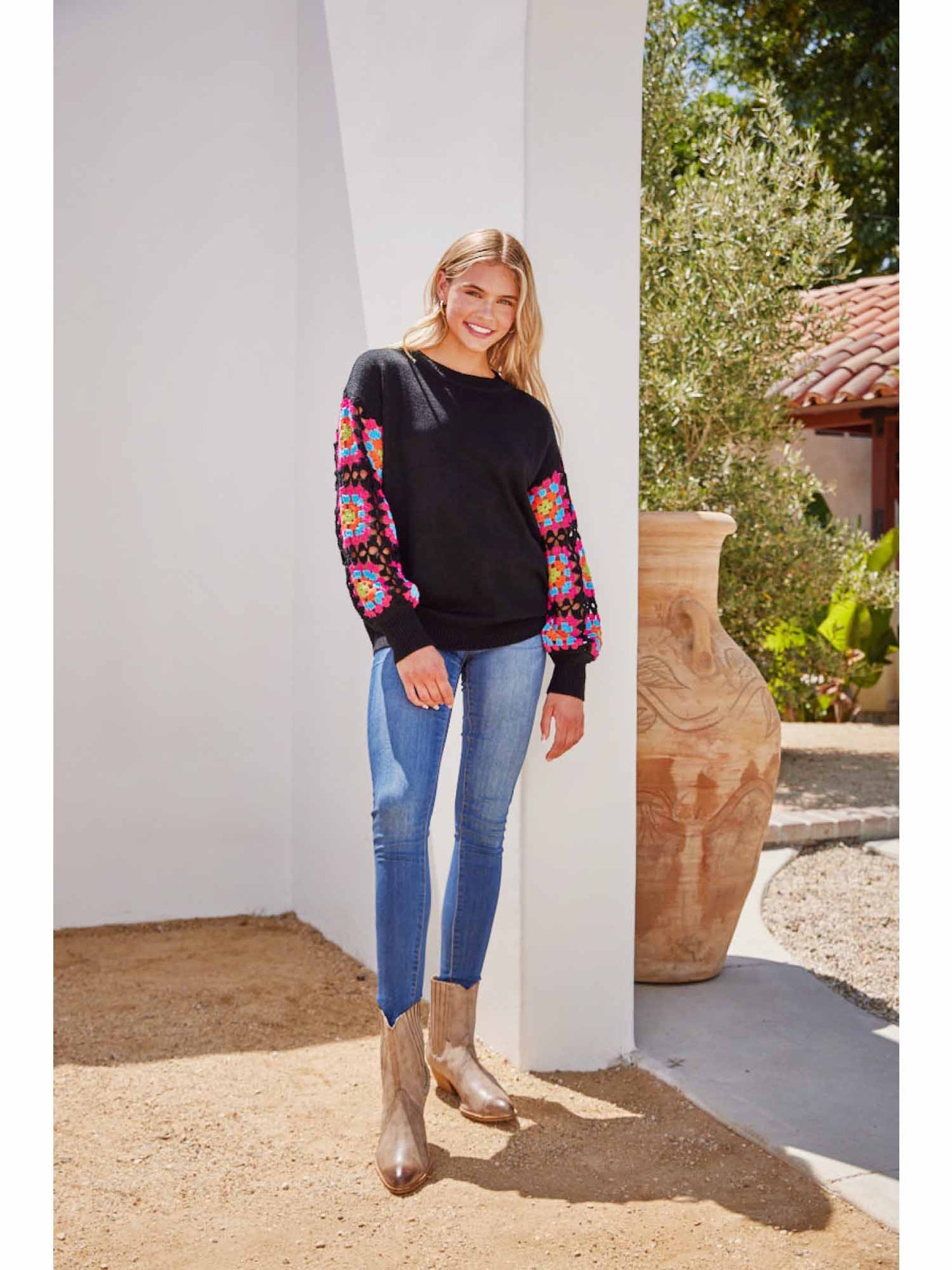 Knit Black Pullover Sweater by Jodifl
