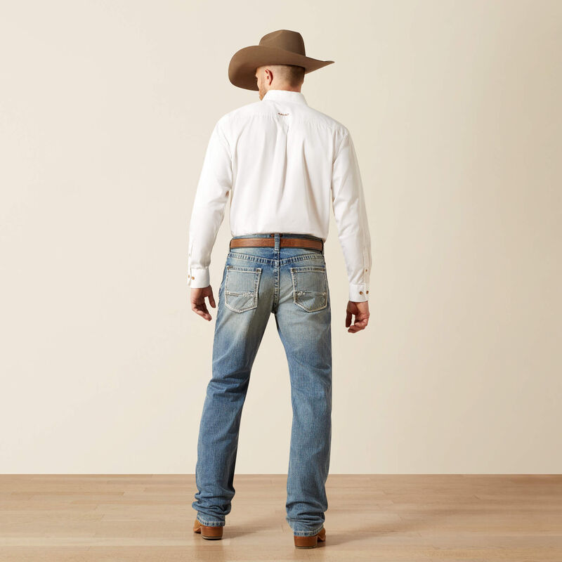 Mens M2 Stirling Relaxed Fit Boot Jeans in Shasta by Ariat