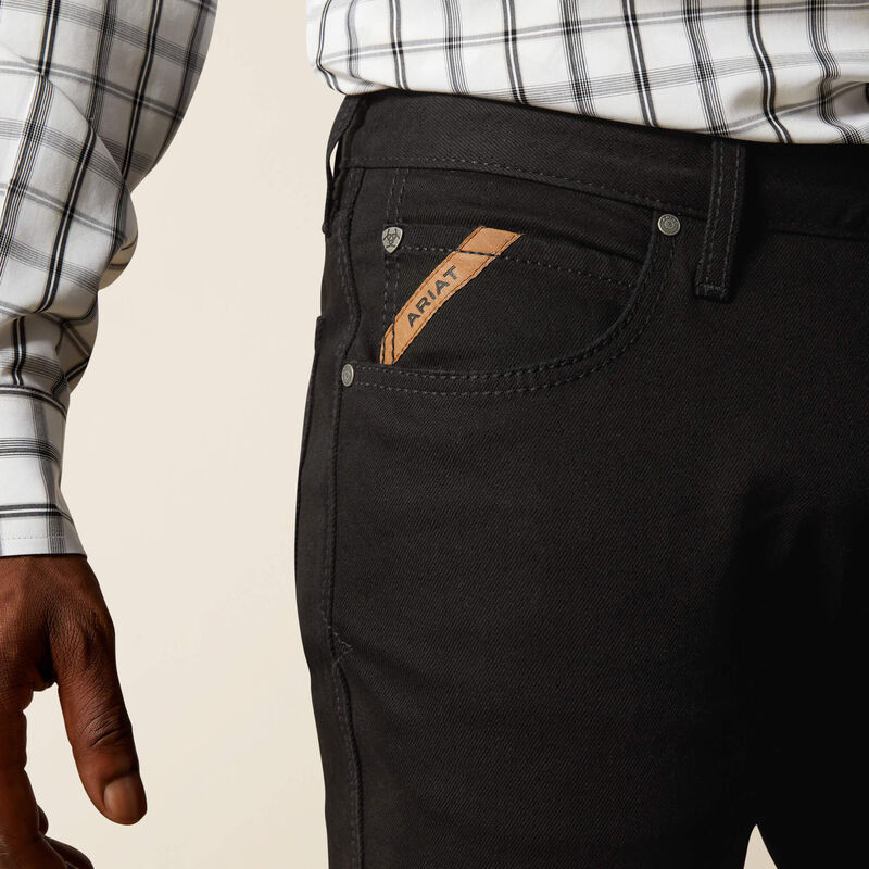 Mens M4 Relaxed Hansen Boot Cut Jeans in Black by Ariat