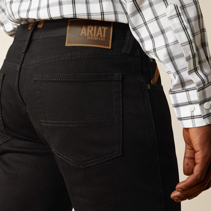 Mens M4 Relaxed Hansen Boot Cut Jeans in Black by Ariat