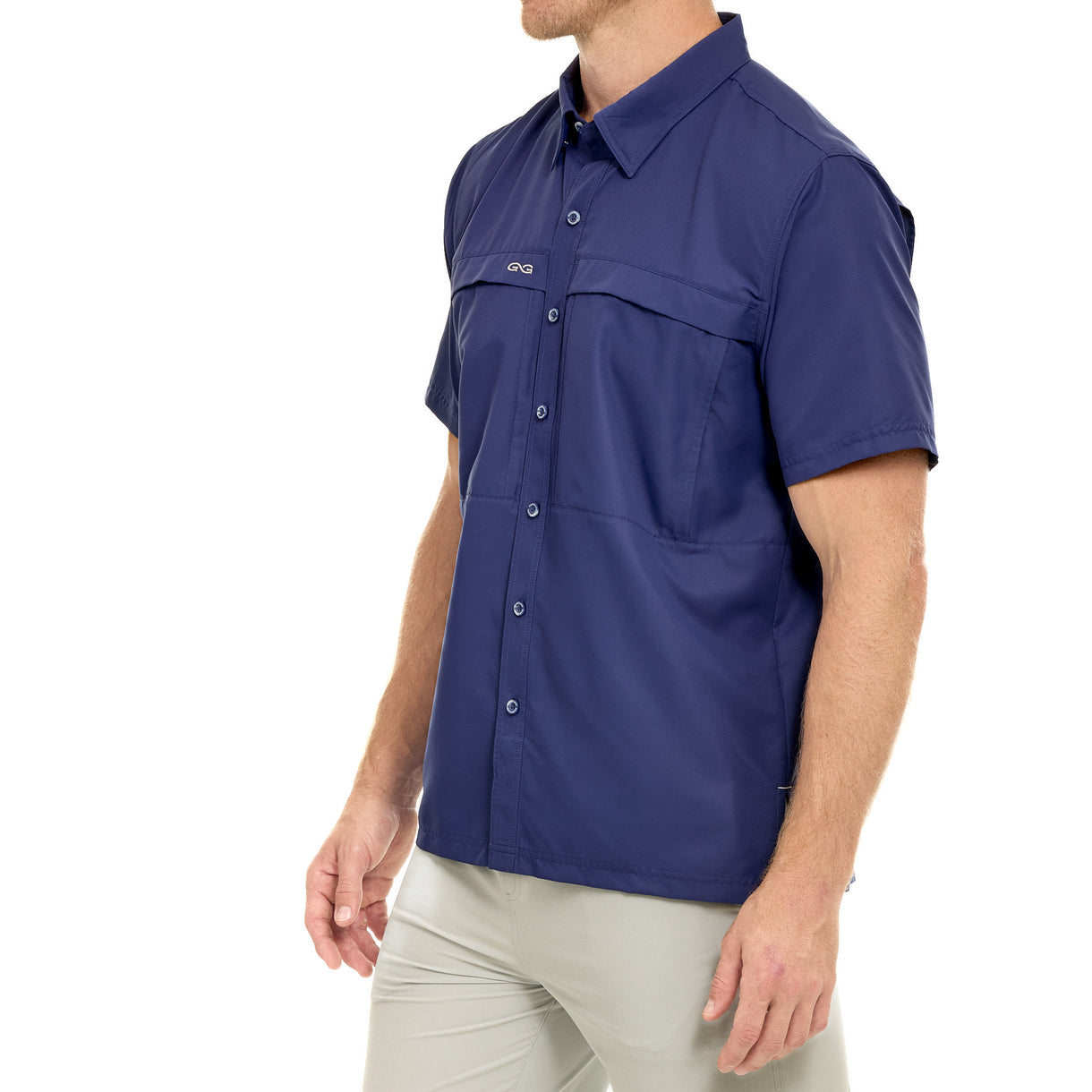 GameGuard MicroFiber SSL Indigo | Original Fit Fishing Shirt