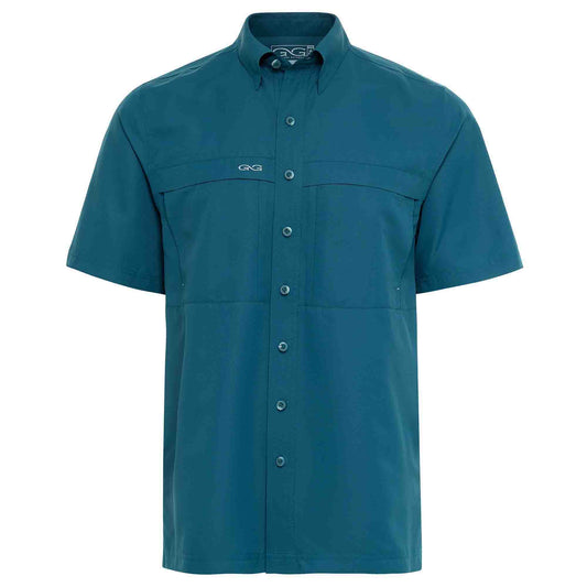 GameGuard MicroFiber Short-Sleeve Fishing Shirt Marine