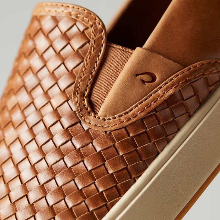 Lae'ahi Lauhala Woven Leather Shoe by Olukai