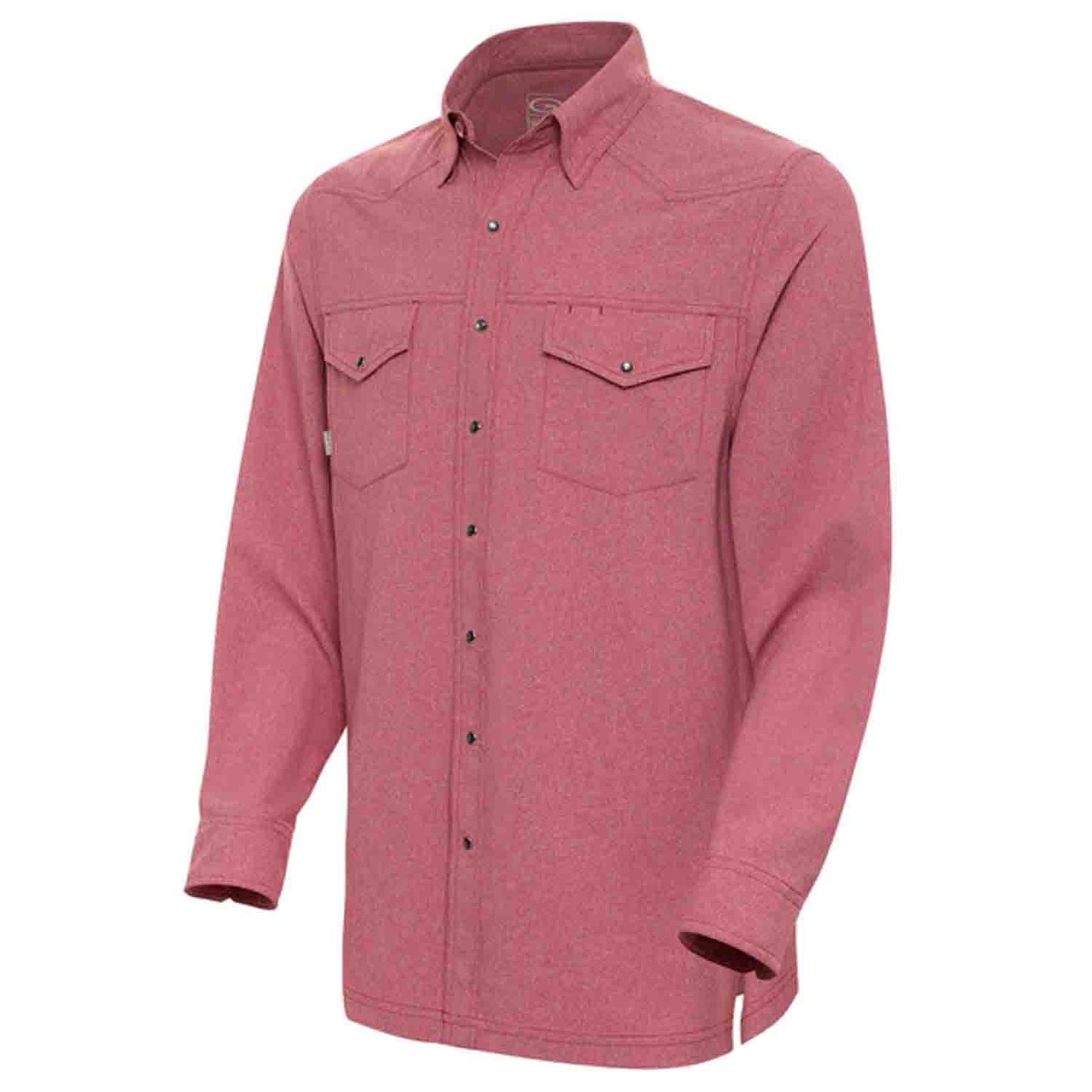 Crimson Pearl Snap LSL Shirt