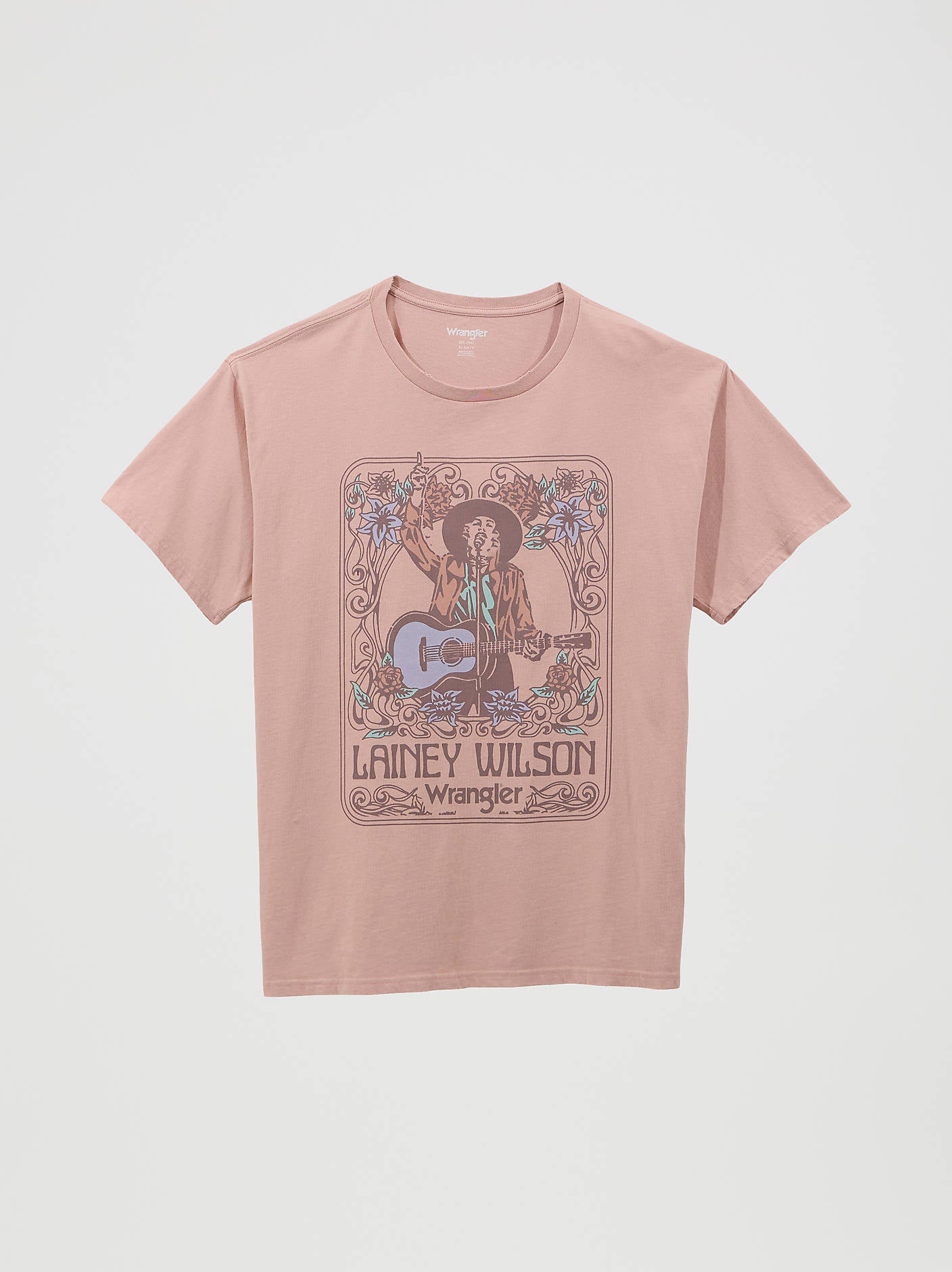 Women's Wrangler Retro Lainey Wilson Oversized Band Tee in Misty Rose