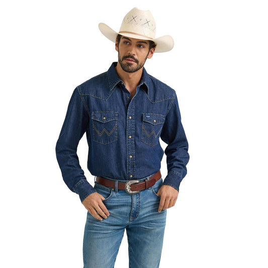 Denim Long Sleeve Snap Shirt by Wrangler