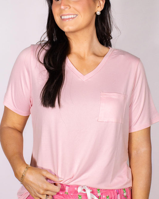 Highlands V Neck Pocket Tee by The Royal Standard