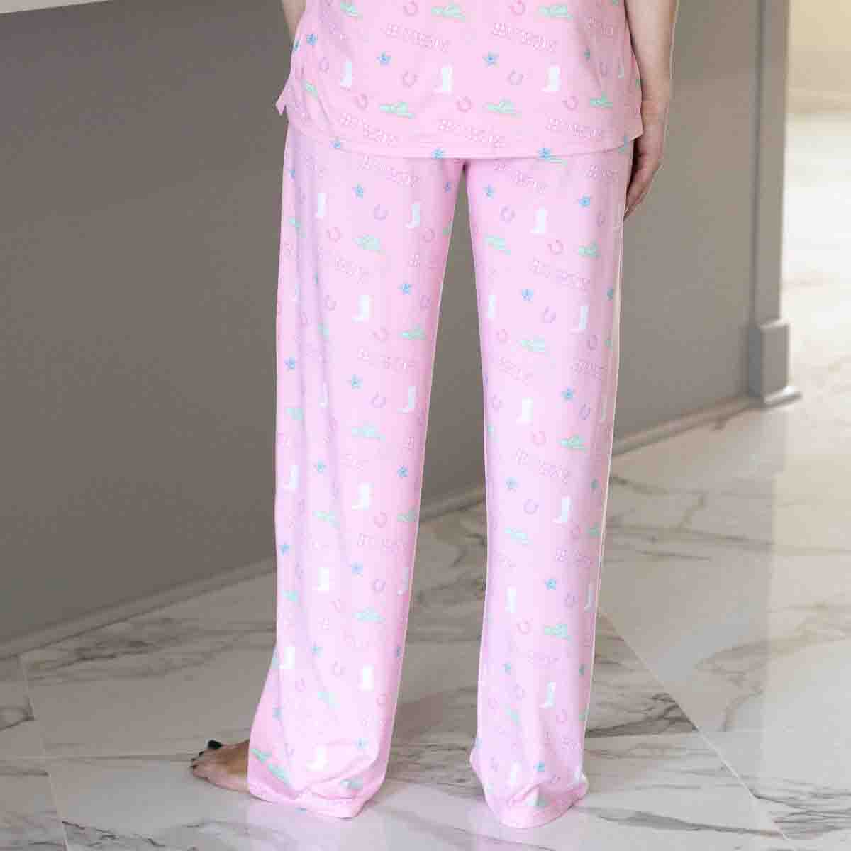 Howdy Friends Sleep Pants Pink/Multi