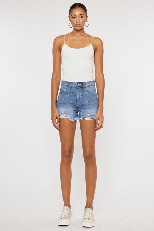 KanCan High Rise Denim Jean Shorts