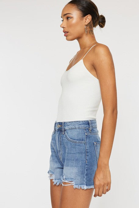 KanCan High Rise Denim Jean Shorts