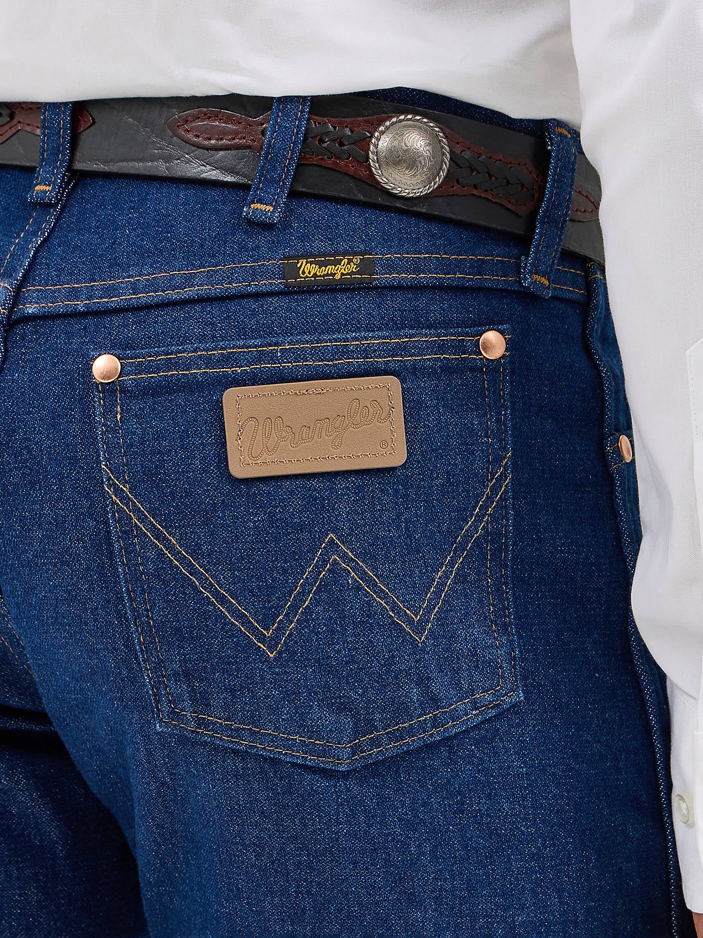 Wrangler Mens Cowboy Cut Jeans PreWashed in Indigo