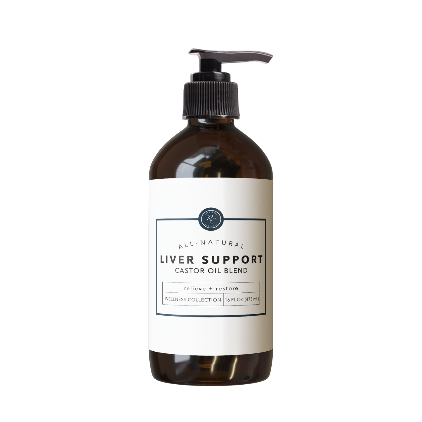 Liver Support Castor Oil Blend | 16 oz by Rowe Casa