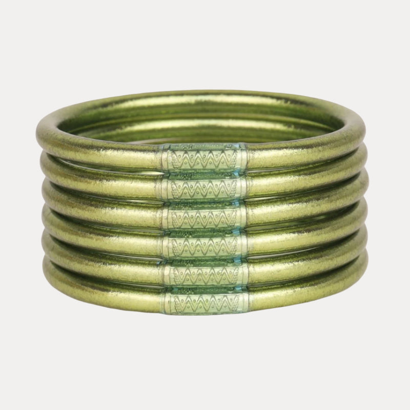 All Weather Bangles -Serentiy Prayer- by BuDhaGirl, Set of 6