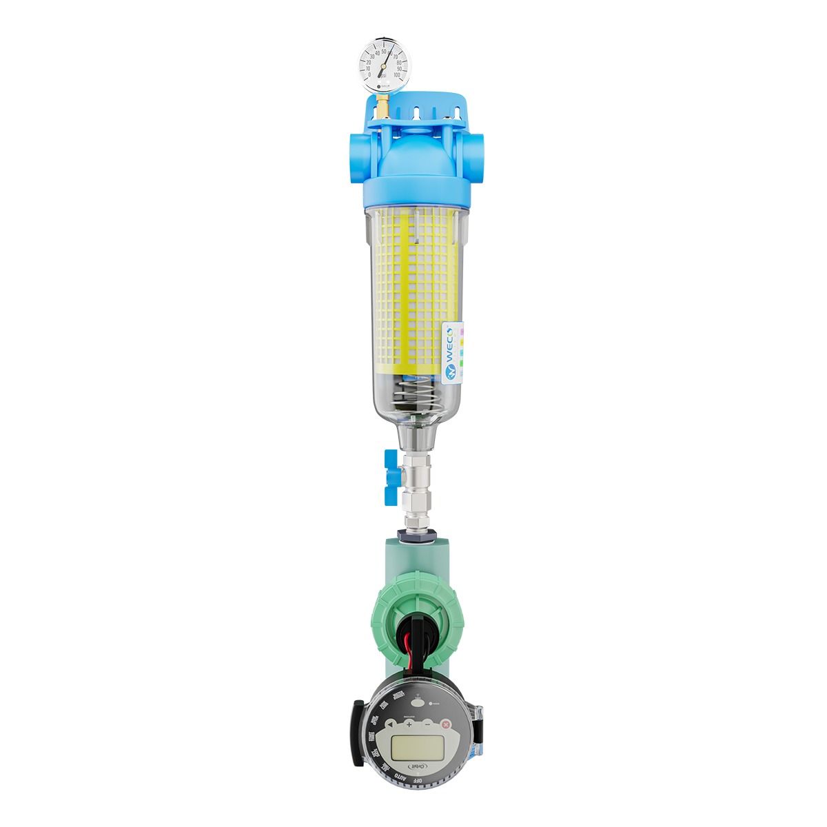 WECO SEDFLUSH-150 Self-Cleaning Whole House Filter System for Sand and Sediment Removal - 1½ Inch Ports and 90μ Polyester Screen