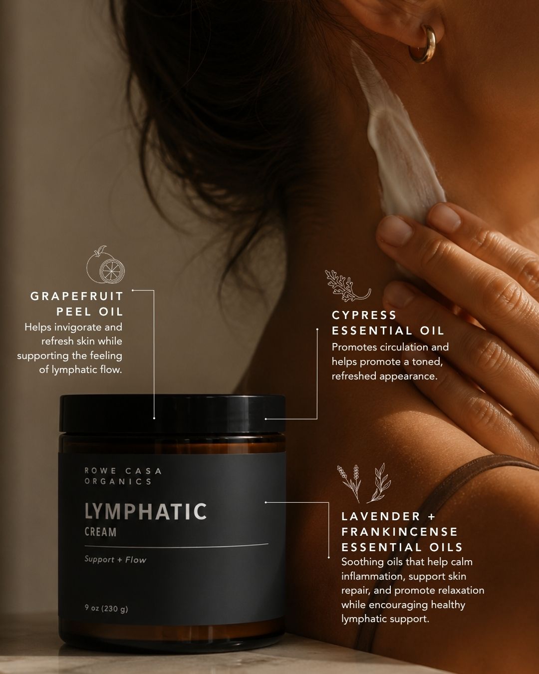 Lymphatic Cream | 9 Oz by Rowe Casa Organics
