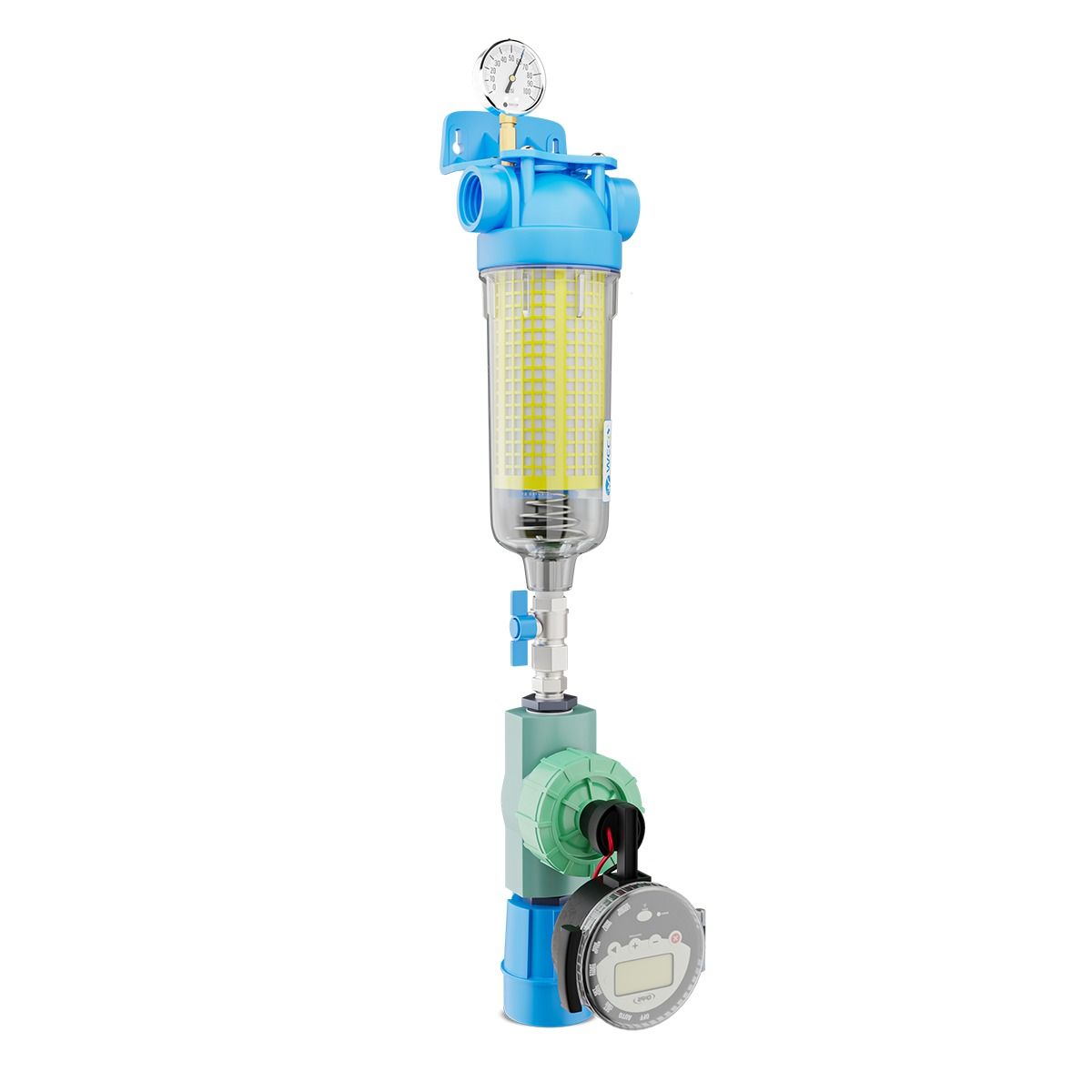 WECO SEDFLUSH-150 Self-Cleaning Whole House Filter System for Sand and Sediment Removal - 1½ Inch Ports and 90μ Polyester Screen
