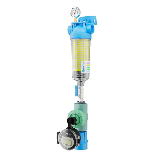 WECO SEDFLUSH-150 Self-Cleaning Whole House Filter System for Sand and Sediment Removal - 1½ Inch Ports and 90μ Polyester Screen