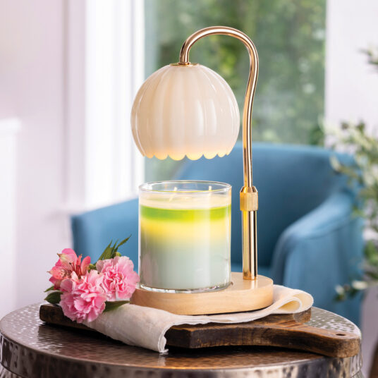 Milk Glass Candle Warmer Lamp by Candle Warmers